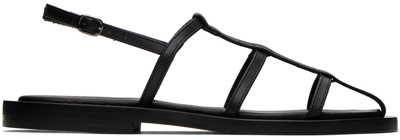 Shop By Malene Birger Black Klarisa Sandals In 050 Black