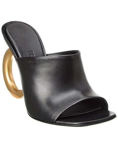 Shop Ferragamo Astro X5 Leather Sandal In Black
