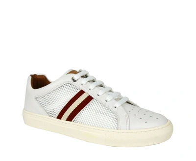 Shop Bally Men's Calf Leather Sneakers With - (7 D S) In White