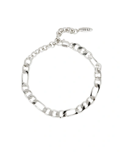 Shop Luv Aj Xl Figaro Chain Anklet- Silver
