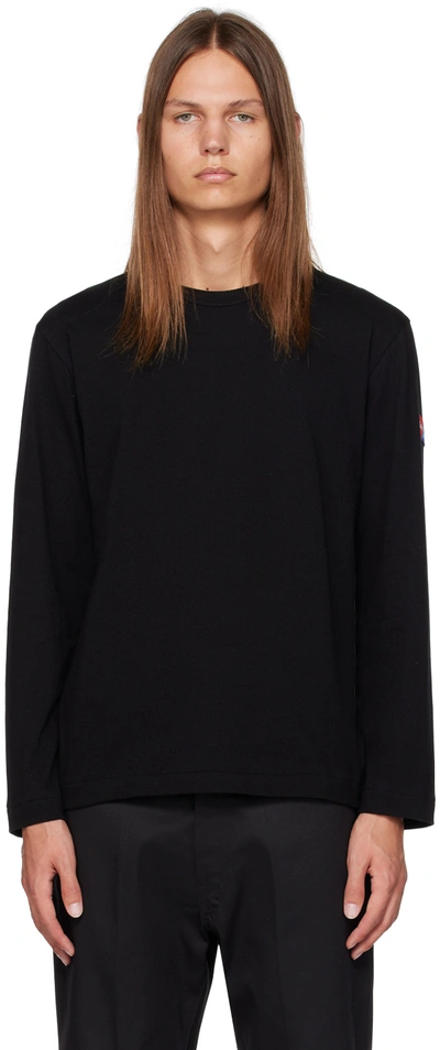 Shop Comme Des Garçons Play Black Invader Edition Long Sleeve T-shirt In 1 Black