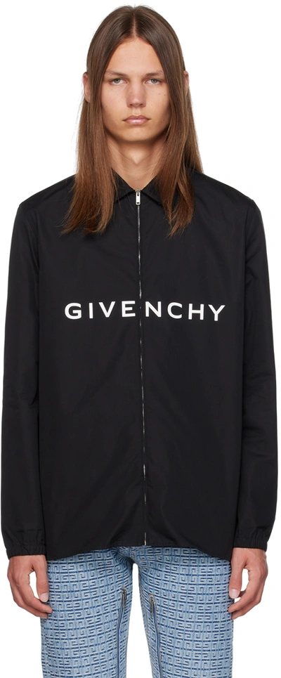 Shop Givenchy Black Archetype Shirt In 001-black