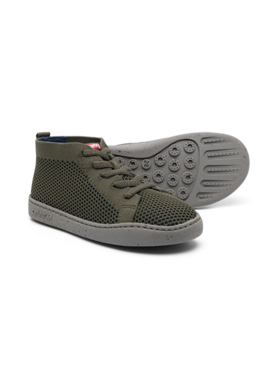 Shop Camper Lace-up Round-toe Sneakers In Green