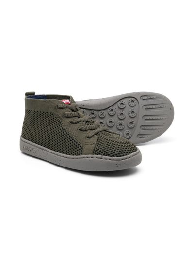 Camper Lace-up Round-toe Sneakers In Green