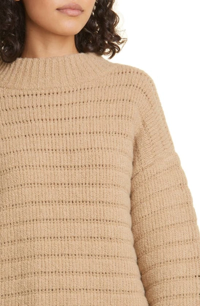 Shop Loulou Studio Calto Wool Blend Sweater In Beige
