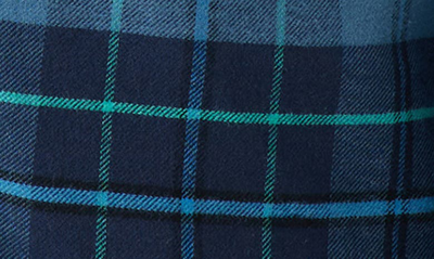 Shop O'neill Kids' Redmond Plaid Stretch Flannel Button-up Shirt In Storm Blue