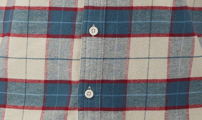 Shop O'neill Redmond Plaid Stretch Flannel Button-up Shirt In Light Khaki