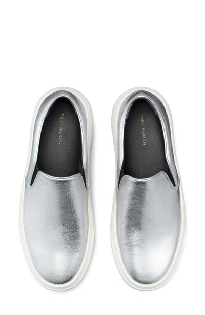 Shop Tory Burch Ladybug Slip-on Platform Sneaker In Silver