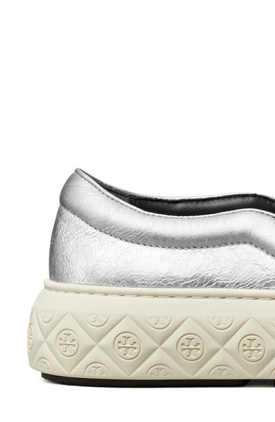 Shop Tory Burch Ladybug Slip-on Platform Sneaker In Silver