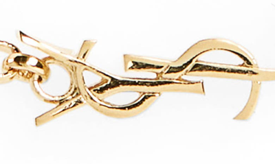 Shop Saint Laurent Ysl Chain Link Bracelet In Gold