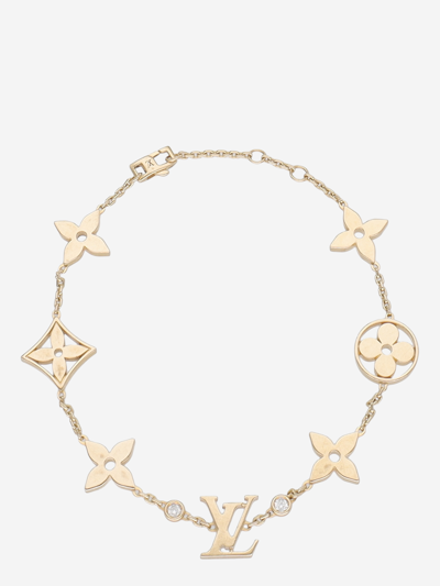 Louis Vuitton Monogram White Gold Bracelet