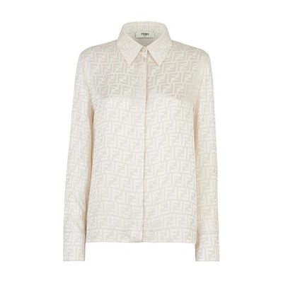 Shop Fendi Shirt In Blanc