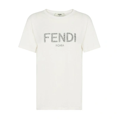 Shop Fendi T-shirt In Blanc