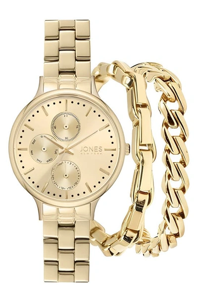 Shop I Touch Jones New York Bracelet Watch & Bracelets Set, 34mm In Gold Tone