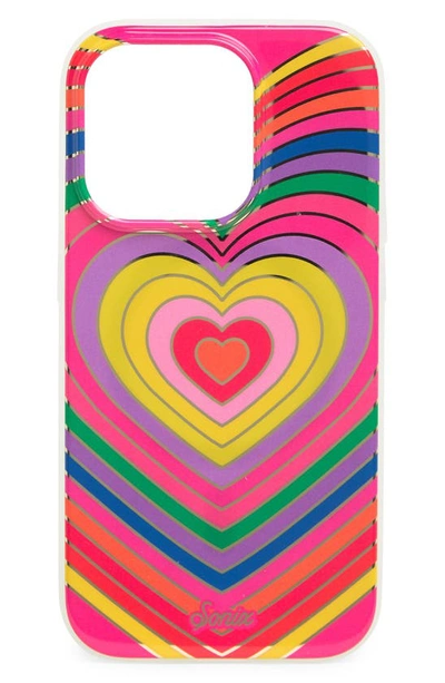 Shop Sonix Rainbow Heart Iphone 14 Pro Magsafe Case In Rainbow Hearts