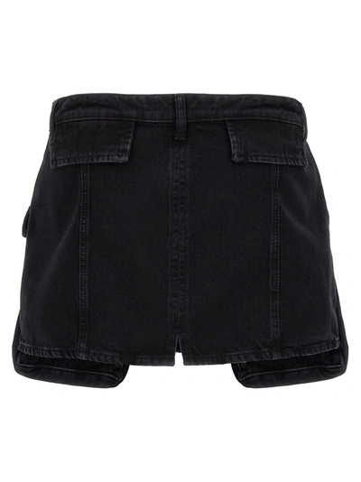 Shop 3x1 Cargo Mini Skirt Skirts Black