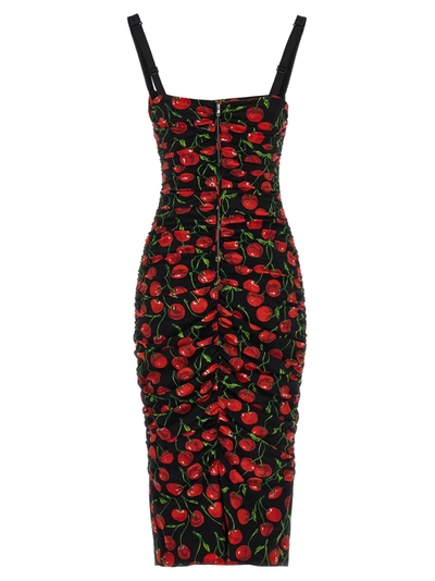 Shop Dolce & Gabbana Ciliegie Dresses Multicolor