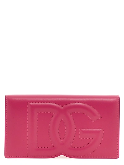Shop Dolce & Gabbana Logo Smartphone Holder Hi-tech Fuchsia