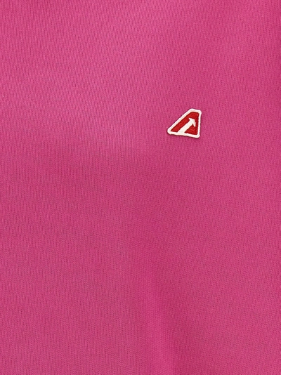 Shop Autry Logo Sweatshirt Fuchsia