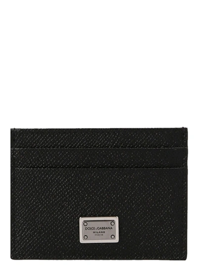 Shop Dolce & Gabbana Logo Tag Card Holder Wallets, Card Holders Black