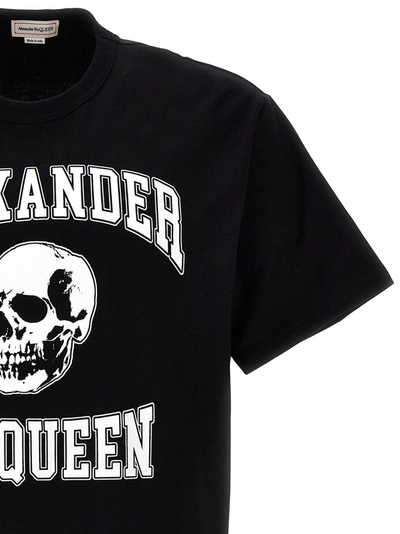 Shop Alexander Mcqueen Printed T-shirt White/black