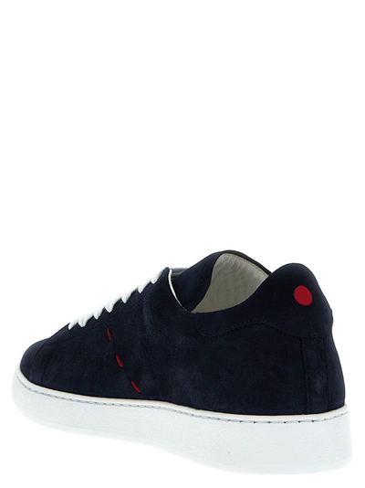 Shop Kiton Suede Sneakers Blue