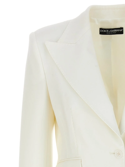 Shop Dolce & Gabbana Turlington Blazer Jackets White