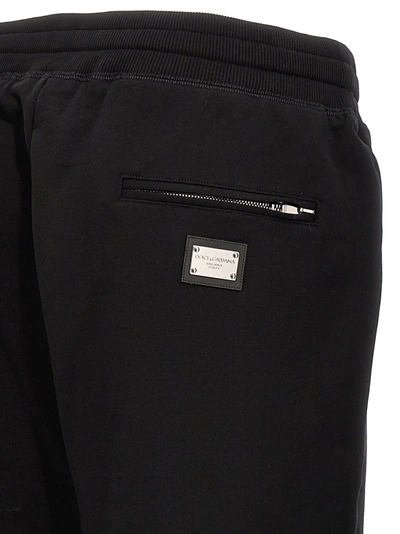 Shop Dolce & Gabbana Dg Essential Pants Black