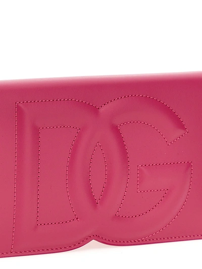 Shop Dolce & Gabbana Logo Smartphone Holder Hi-tech Fuchsia