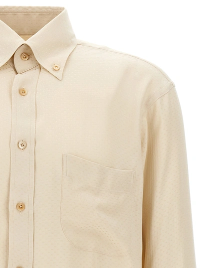 Shop Tom Ford Polka Dot Shirt Shirt, Blouse In White