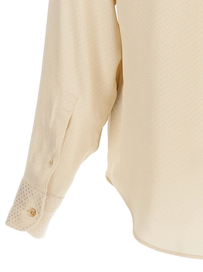 Shop Tom Ford Polka Dot Shirt Shirt, Blouse In White