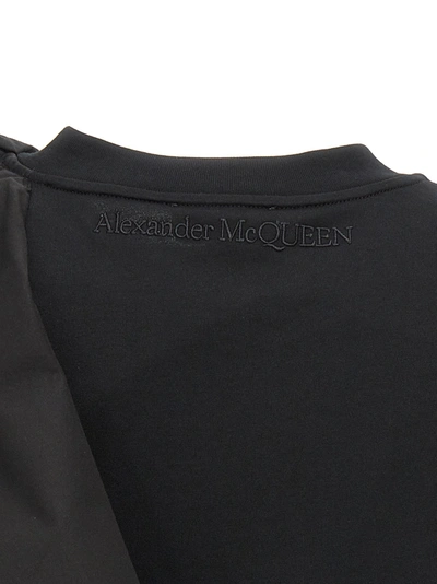Shop Alexander Mcqueen Ruffles T-shirt Black