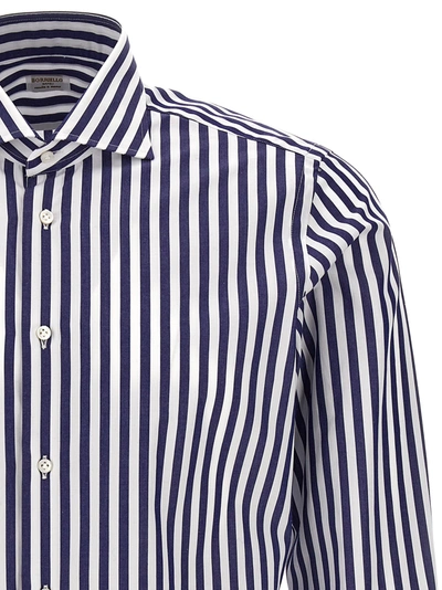 Shop Borriello Striped Shirt Shirt, Blouse In Multicolor