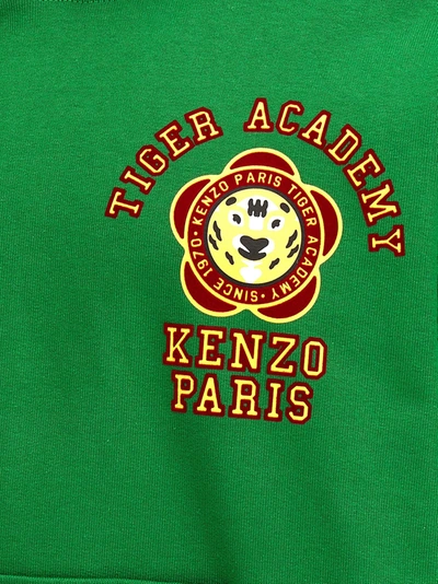 Shop Kenzo Tiger Academy Sweatshirt In Green