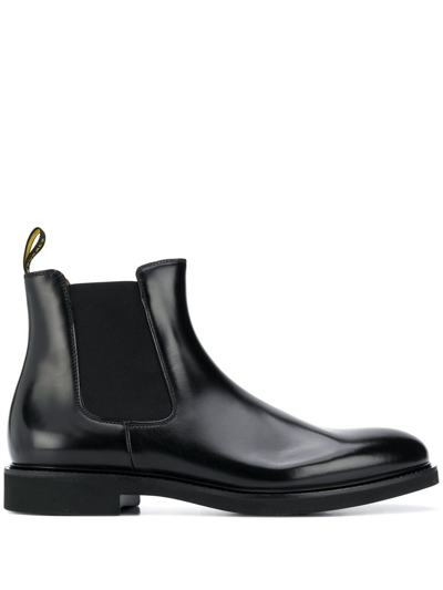 Shop Doucal's Chelsea Boots In Black