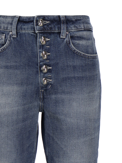 Shop Dondup Koons Loose Jeans In Bull Cotton Hemp In Blue