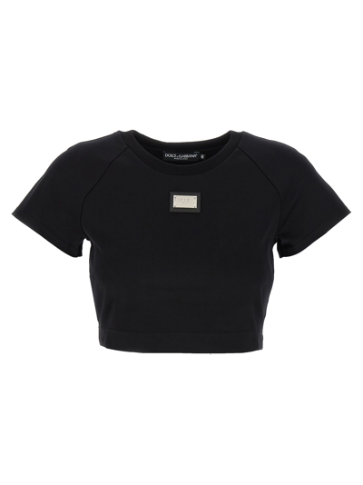 Shop Dolce & Gabbana Dna T-shirt In Black