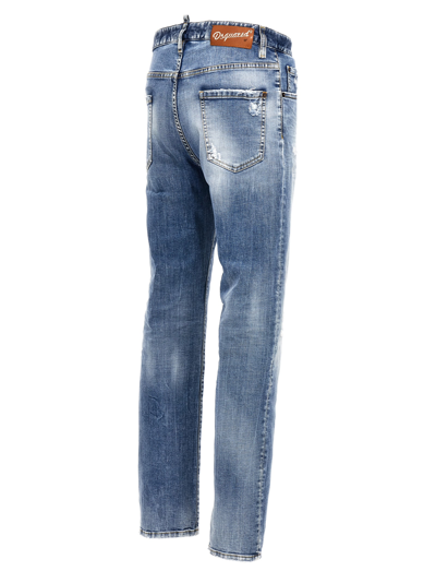 Shop Dsquared2 642 Jeans In Light Blue