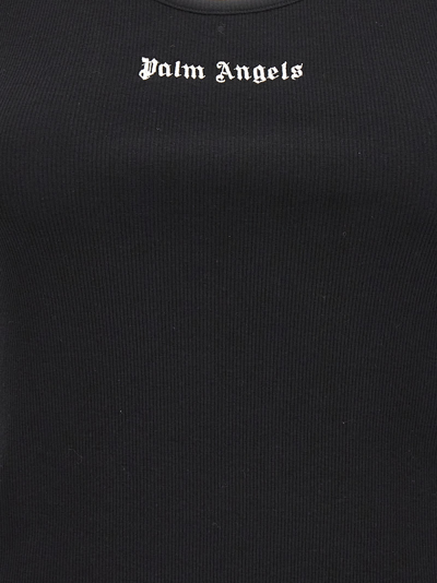 Shop Palm Angels Logo Top In Black