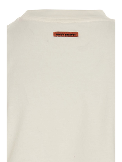Shop Heron Preston Hpny Cropped T-shirt In White/black