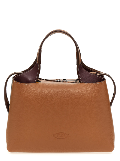 Shop Tod's Apa Handbag In Brown