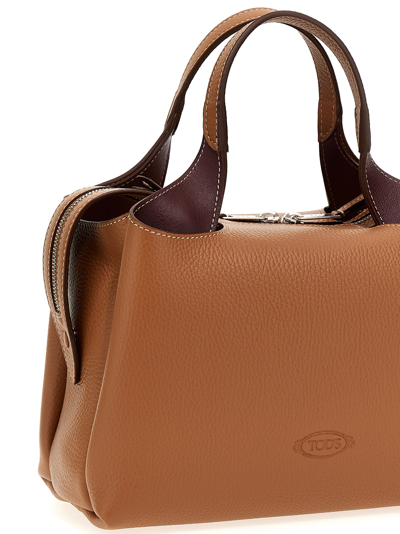 Shop Tod's Apa Handbag In Brown