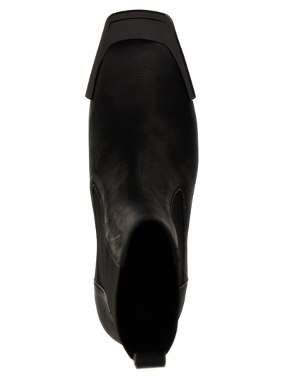 Shop Rick Owens Grilled Platforms 45 Ankle Boots In Black