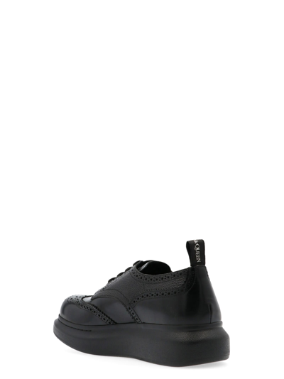 Shop Alexander Mcqueen Hybrid Lace-up Shoes In Black