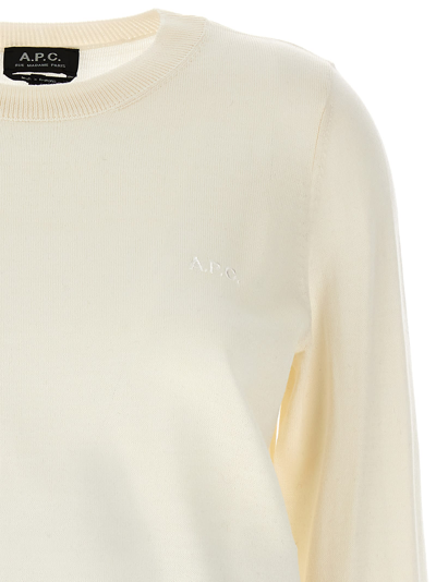 Shop Apc Virginie Sweater In White