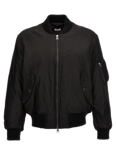 Shop Burberry Jkt Bomber Jacket In Black