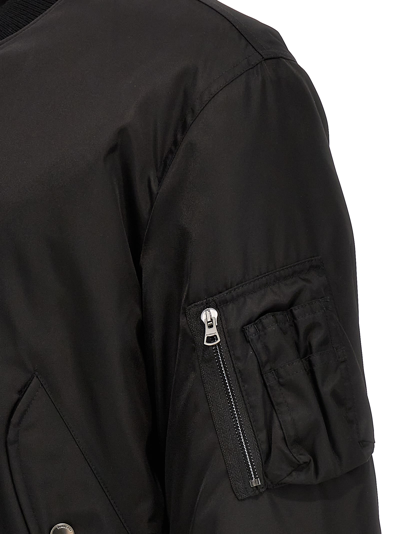Shop Burberry Jkt Bomber Jacket In Black