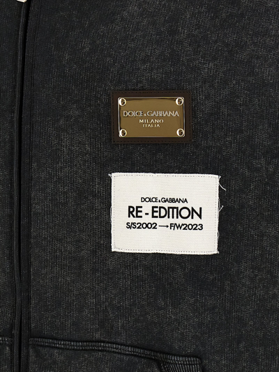 Shop Dolce & Gabbana Re-edition Ss 2002 - Fw 2023 Hoodie In Gray