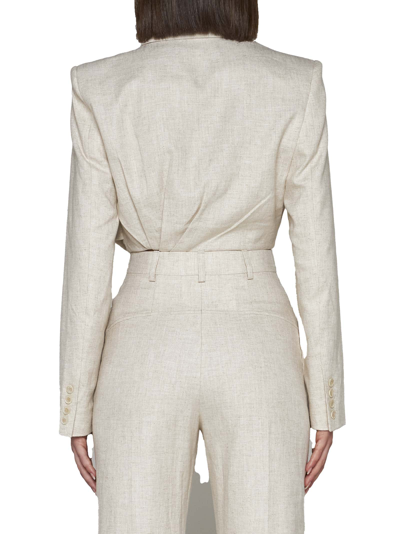 Shop Jacquemus Blazer In Light Beige