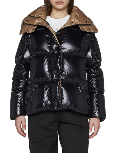Moncler Karakorum Convertible Hooded Quilted Glossed-ripstop Down Jacket In Nero